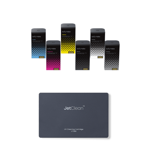 eufyMake Ink and Cleaning Cartridge Kit for UV Printer E1 (Bundle)